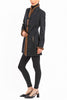 Long blazer from pure Italian cashmere in black with natural mink trim - Image 4 - VON DÖRNBERG