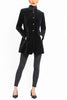 Long blazer from black velvet