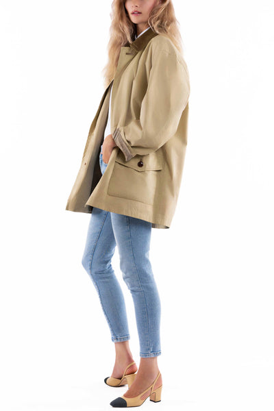 Barn-Jacket aus Outdoor-Baumwolle mit Babykord