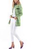 Langer Blazer aus apfelgrünem Sommer-Tweed