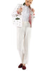 Bavarian blazer from ChapSilk in off-white with embroidered roses