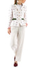 Bavarian blazer from ChapSilk in off-white with embroidered roses