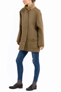 Outdoor-Jacket made of outdoor loden in ochre and earthy tones