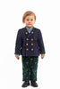 Kinderjanker aus marinefarbenem Merino-Loden