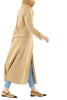 Langer Trenchcoat aus Trenchcoat-Baumwolle in Sand