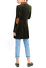 Langblazer aus olivem Cashmere-Kord