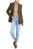Blazer aus Shetland-Tweed in oliv